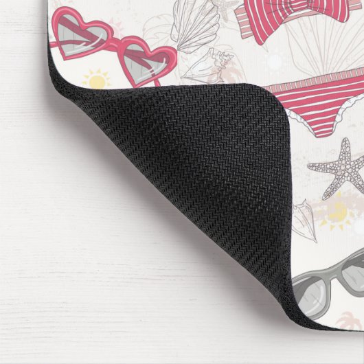 Niedlicher Sommer-abstraktes Muster Mousepad (Ecke)