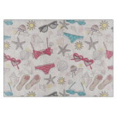 Niedlicher Sommer-abstraktes Muster Schneidebrett (Vorderseite)