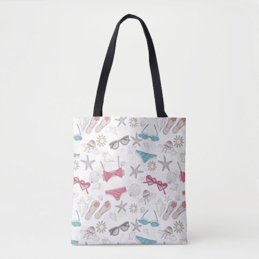 Niedlicher Sommer-abstraktes Muster Tasche (Vorderseite)