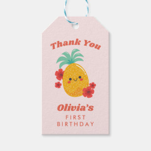 Niedlicher Sommer Ananas-Geschenk-Tag Geschenkanhänger