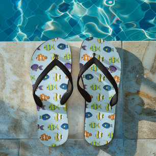 Niedlicher Sommer Beach Tropical Fish Muster Badesandalen