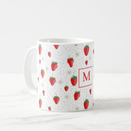 Niedlicher Sommer Erdbeeren & Blüten Koch Koch Kaffeetasse