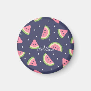 Niedlicher Sommer Grün Rosa Wassermelone Magnet