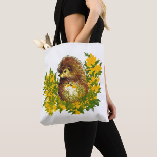 Niedlicher Sommer Igel Critter Extravagantes Beute Tasche