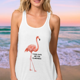 Niedlicher Sommer Inspiration rosa Flamingo Tank Top