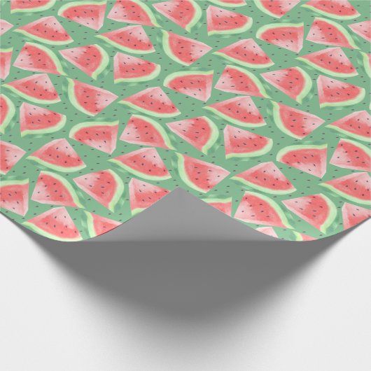 Niedlicher Sommer Kawaii Watercolor Geschenkpapier (Ecke)