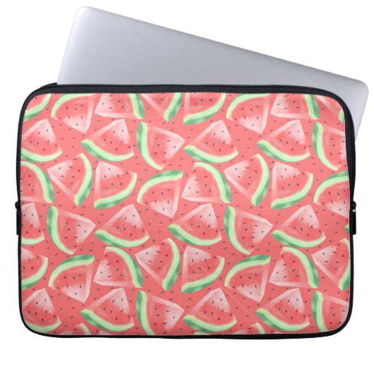 Niedlicher Sommer Kawaii Watercolor Laptopschutzhülle (Vorderseite)