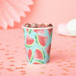 Niedlicher Sommer Kawaii Watercolor Pappbecher