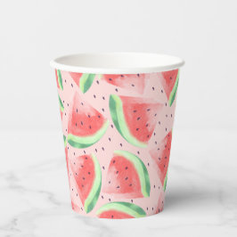 Niedlicher Sommer Kawaii Watercolor Pappbecher