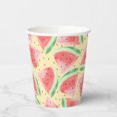 Niedlicher Sommer Kawaii Watercolor Pappbecher (Links)