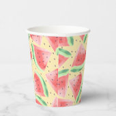 Niedlicher Sommer Kawaii Watercolor Pappbecher (Rechts)