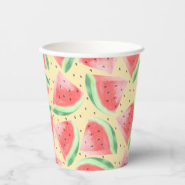 Niedlicher Sommer Kawaii Watercolor Pappbecher