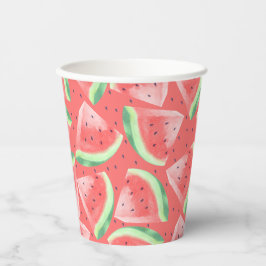 Niedlicher Sommer Kawaii Watercolor Pappbecher