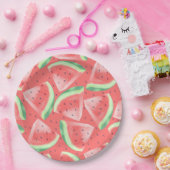 Niedlicher Sommer Kawaii Watercolor Pappteller (Party)