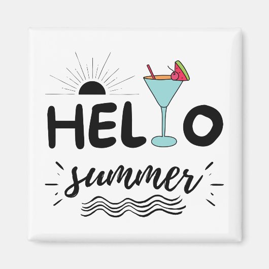 Niedlicher Sommer Magnet (Vorne)