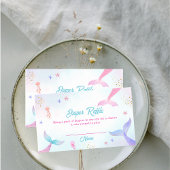 Niedlicher Sommer Meerjungfrau Schwanz Windelwanne Begleitkarte