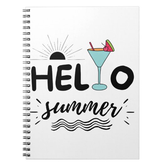 Niedlicher Sommer Notizblock (Vorderseite)