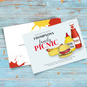 Niedlicher Sommer Picnic GRILLEN Spaß QR Code Soci Einladung