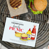 Niedlicher Sommer Picnic GRILLEN Spaß QR Code Soci Einladung