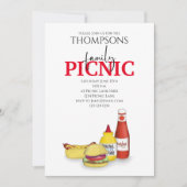 Niedlicher Sommer Picnic Trendy Cookout Whimsical Einladung (Vorderseite)