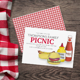 Niedlicher Sommer Picnic Trendy Cookout Whimsical Einladung