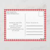 Niedlicher Sommer Picnic Trendy Cookout Whimsical Postkarte (Rückseite)