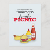 Niedlicher Sommer Picnic Trendy Cookout Whimsical Postkarte (Vorderseite)