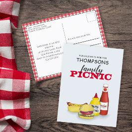 Niedlicher Sommer Picnic Trendy Cookout Whimsical Postkarte