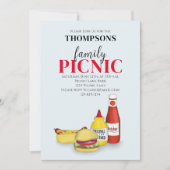 Niedlicher Sommer Picnic Trendy QR Code Social Med Einladung (Vorderseite)
