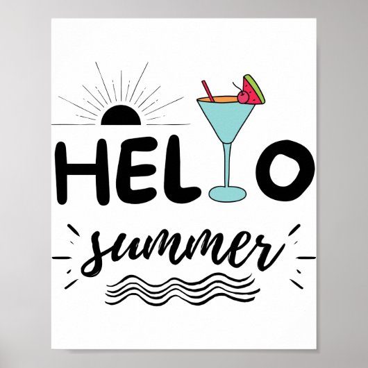 Niedlicher Sommer Poster (Vorne)