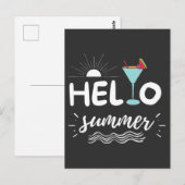Niedlicher Sommer Postkarte (Vorne/Hinten)