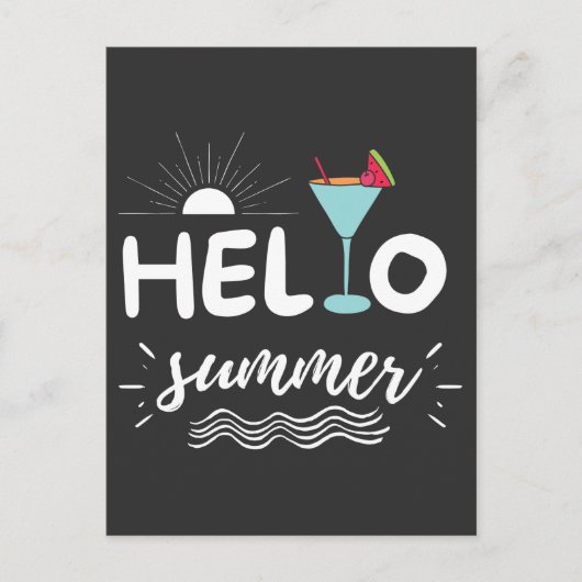 Niedlicher Sommer Postkarte (Vorderseite)