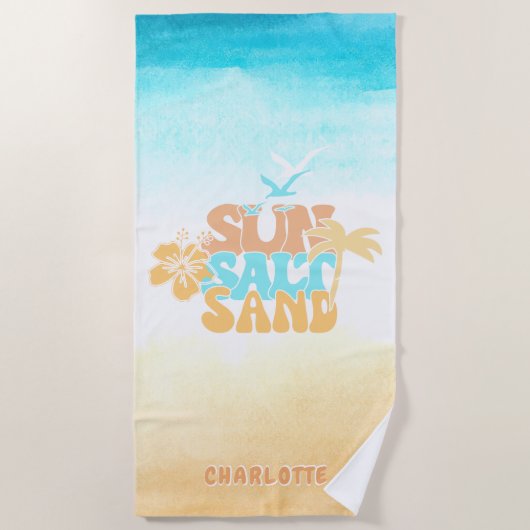 Niedlicher Sommer Strandtuch (Vorderseite)