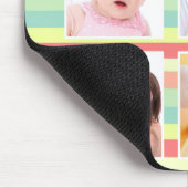 Niedlicher Sommer Stripes Foto-Collage Mousepad (Ecke)