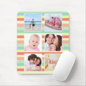 Niedlicher Sommer Stripes Foto-Collage Mousepad (Mit Mouse)