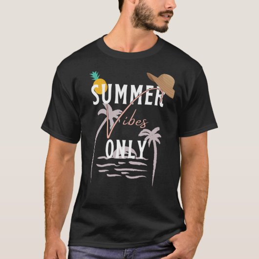 Niedlicher Sommer Vibes Only Beach T - Shirt (Vorderseite)