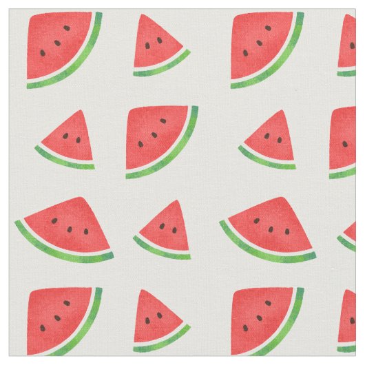 Niedlicher Sommer Wassermelone Stoff (Nahaufnahme)