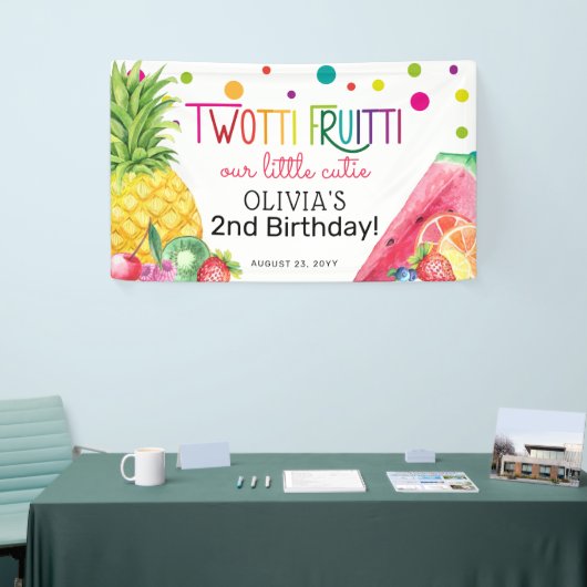 Niedlicher Sommer ZWEI-tti Fruitti Fruit 2. Geburt Banner (Messeveranstaltung)