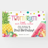 Niedlicher Sommer ZWEI-tti Fruitti Fruit 2. Geburt Banner (Horizontal)