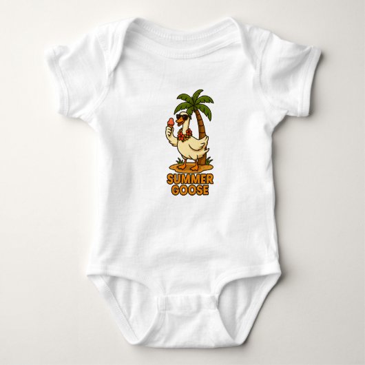 Niedlicher Sommergose-Baby-Bodysuit Baby Strampler (Vorderseite)