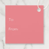 Niedlicher Sommerhund mit Sonnenbrille Geschenkanhänger (Rückseite)