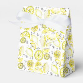 Niedlicher Sommerlemon Citrus Doodle Yellow Geschenkschachtel