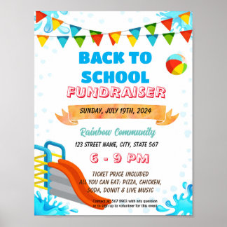 Niedlicher Sommerpark Flyer Poster