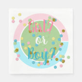 Niedlicher Sommerspass farbenfrohe Confetti Dots Serviette (Vorderseite)