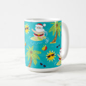 NIEDLICHER SOMMERÜBERSCHREITENDER CHRISTMAS SANTA KAFFEETASSE (VorderseiteRechts)