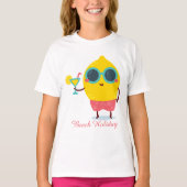 Niedlicher Sommerurlaub Lemon Funny T-Shirt (Vorderseite)