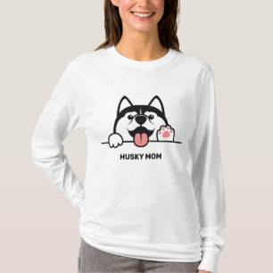 Niedlicher Sondertext von Sibirien Husky T-Shirt