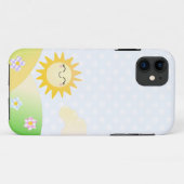 Niedlicher Sonne kawaii Cartoon Case-Mate iPhone Hülle (Rückseite (Horizontal))