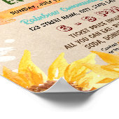 Niedlicher Sonnenblumen Abschluss Thema Flyer Poster (Ecke)