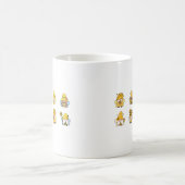Niedlicher Sonnenblumenknochen Kaffeetasse (Mittel)